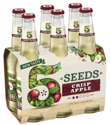 5 Seeds Crisp Apple Cider 6 pack bottles