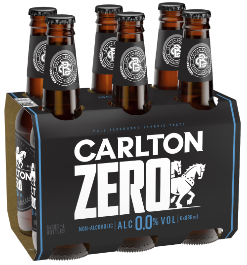 Carlton Zero 6 Pack Bottles