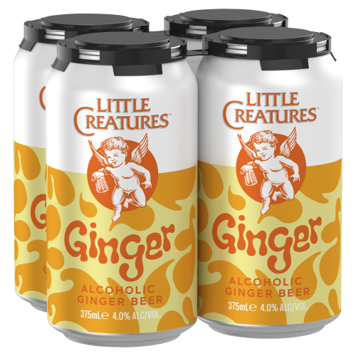 Little Creatures Ginger Beer 4 pack cans