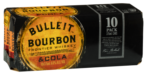 Bulleit Bourbon and Cola Premix 10 cans