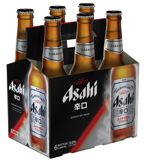 Asahi Super Dry 6 pack bottles 330mL resize