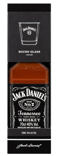 Jack Daniels giftpack with 1 Rocks Glass