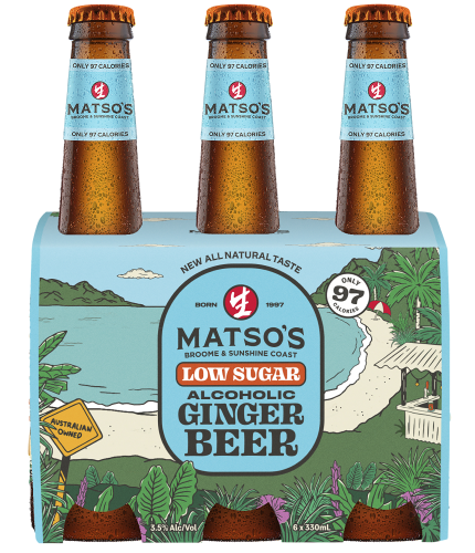 Matsos Low Sugar Ginger Beer 6 Bottles