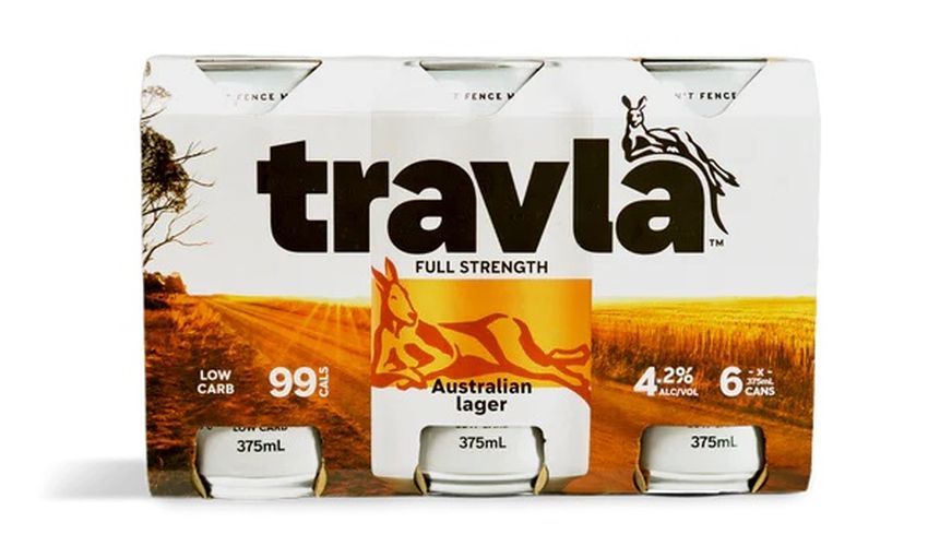 Travla Full Strength Lager 6 Cans