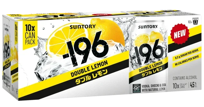 Suntory -196 Double Lemon 4.5 percent alcohol 10 pack 330mL cans