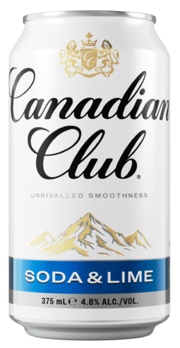 Canadian Club Soda & Lime 375mL can