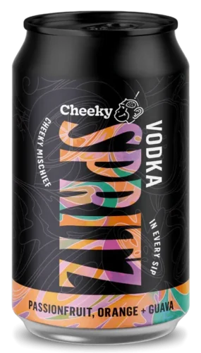 Cheeky Monkey Passionfruit, Orange & Guava Vodka Spritz 330mL
