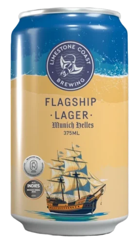 Limestone Coast Flagship Lager 375mL can