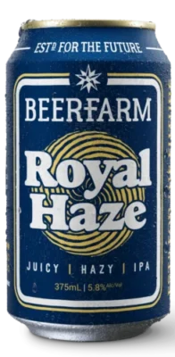 Beerfarm Royal Haze - Each can 375mL - 5.8% ALC/VOL