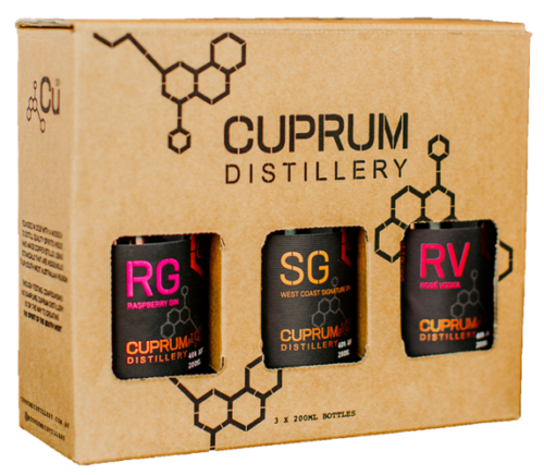 Cuprum Gin Triple Treat Pack 200mL bottles