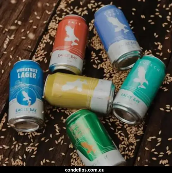Eagle Bay Brewing Beer Ale range cans