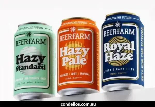 The Beer Farm range cans