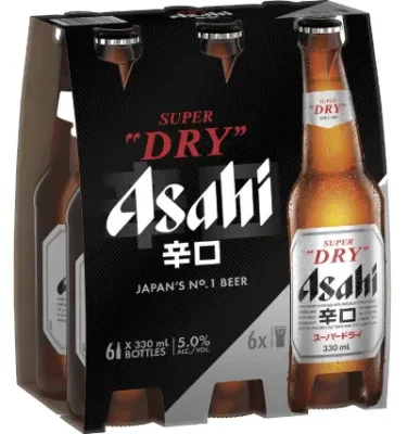 Asahi Super Dry 6 bottles 330mL