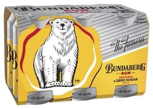 Bundaberg Rum Original & Zero Sugar C375ml