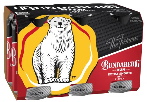Bundaberg Rum Red & Cola 6 pack 375ml