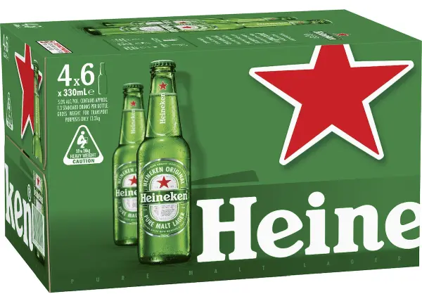 HEINEKEN LAGER 24 x 330ML bottles