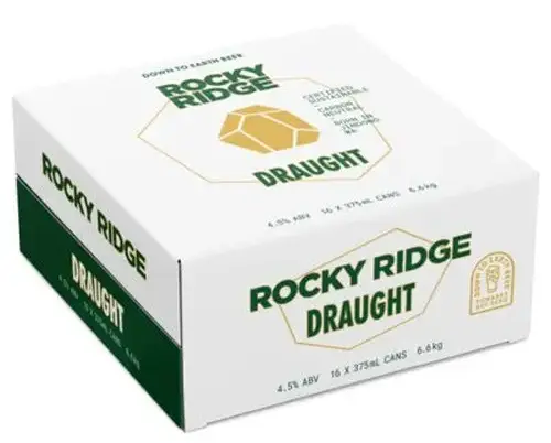 Rocky Ridge Draught 24 cans 375ml price - 4.5% ABV