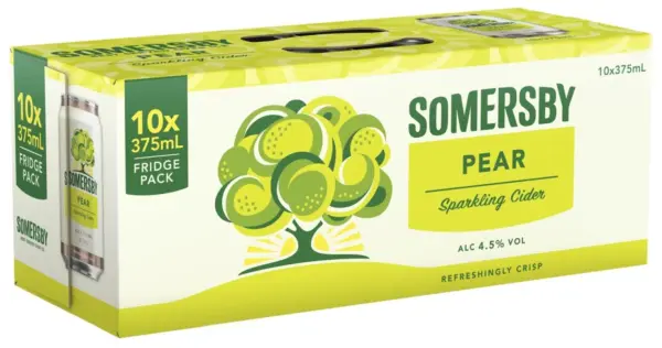 Somersby Pear Cider Can 375mL 10 Pack