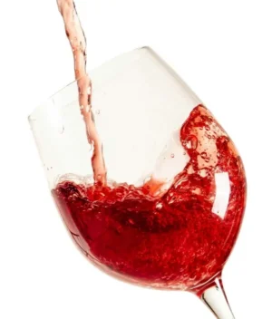wine in a glass transparent background