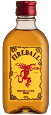 Fireball Cinnamon Flavoured Whisky 200mL bottle 33 percent abv