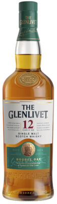 The Glenlivet 12 Year Old Single Malt Scotch Whisky Double Oak 700mL bottle 40 percent abv